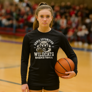 Wildcats Basketball – Full Court Fury Long Sleeve Performance Dri-Fit Tee